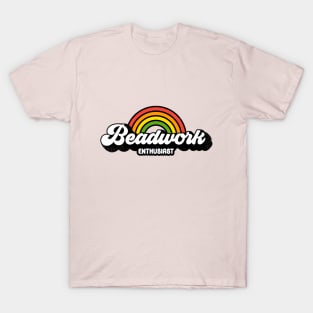 Groovy Rainbow Beadwork Enthusiast T-Shirt